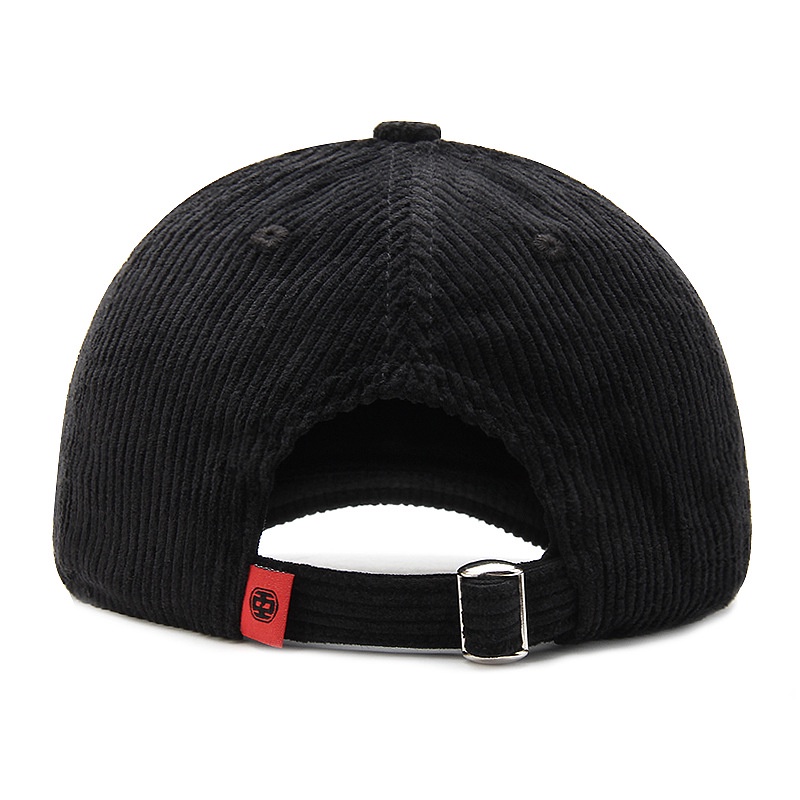 Mũ lưỡi trai bóng chày vành ngắn 3cm vải nhung tăm thời trang thu đông Hàn Quốc 2023 cho nam nữ