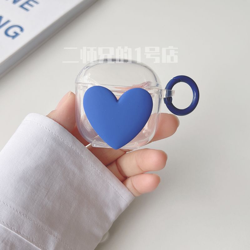 Hàng Sẵn Sàng! Vỏ Bảo Vệ Hộp Sạc Tai Nghe Remax TWS 19 Ba Chiều Đính Nơ Màu Xanh Dương Đậm