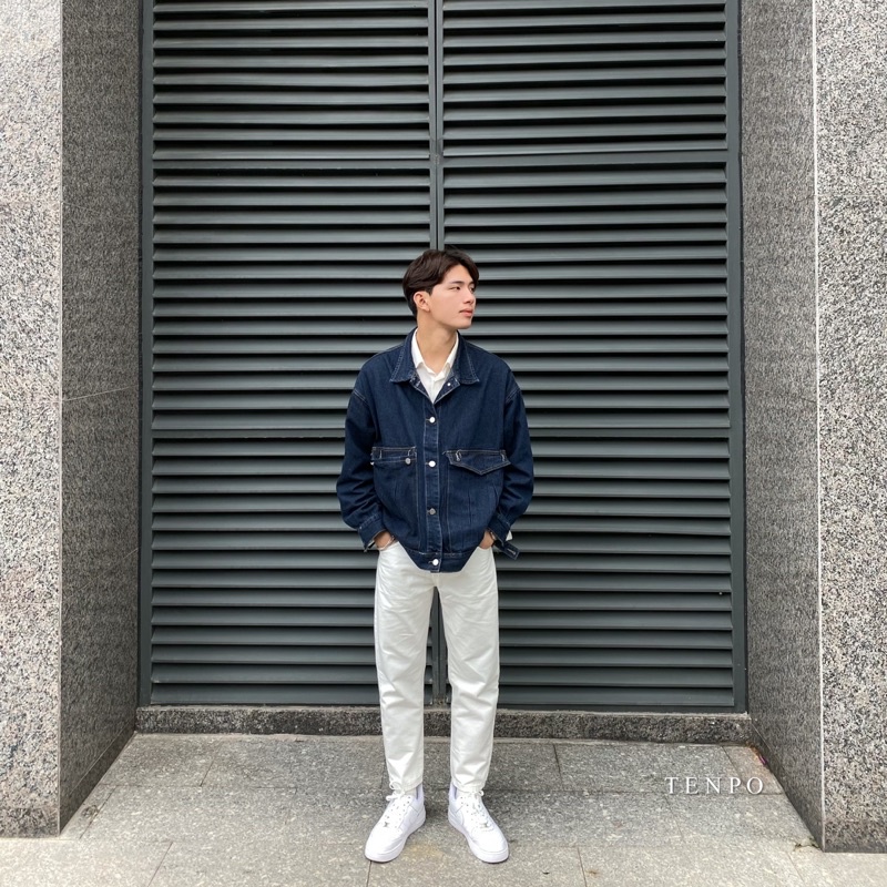 Áo Khoác Bò Form Rộng Unisex | Denim Jacket