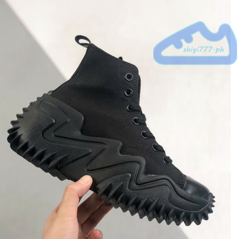 Giày sneakers Converse Đế Cao Màu Đen Kiểu Dáng Trẻ Trung Năng Động