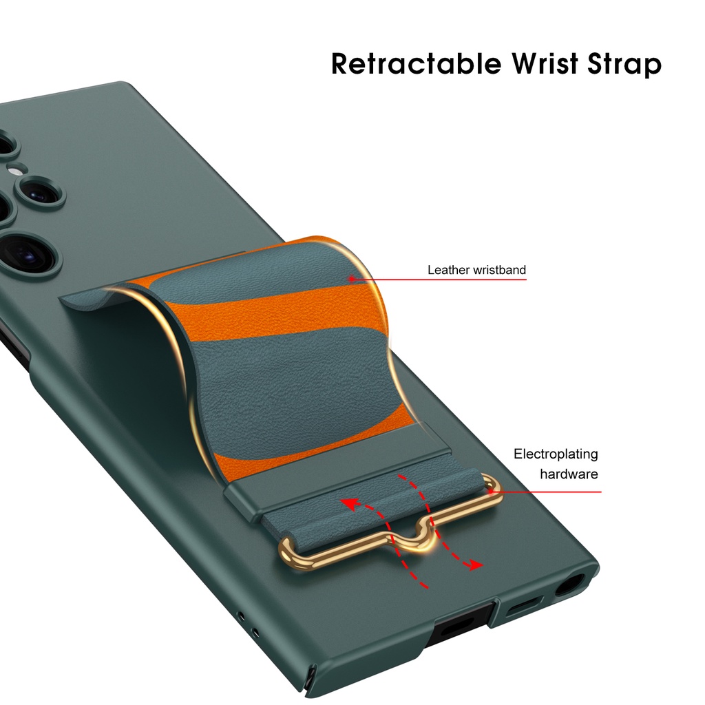 Ốp Điện Thoại Chống Rơi Có Quai Cầm Tay Đơn Giản Cho Samsung Galaxy S23 Ultra S22 Plus