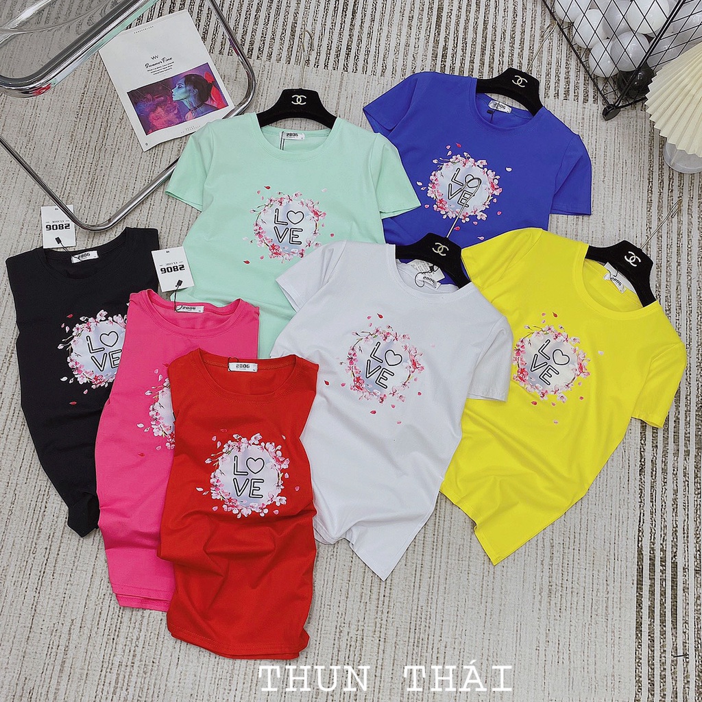 Áo thun nữ thun thái chữ form ôm