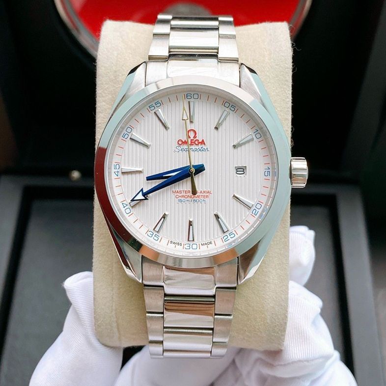 Đồng hồ nam dây kim loại 0mega máy cơ size 40mm fullbox,Đồng hồ nam chống nước, Đồng hồ nam cao cấp