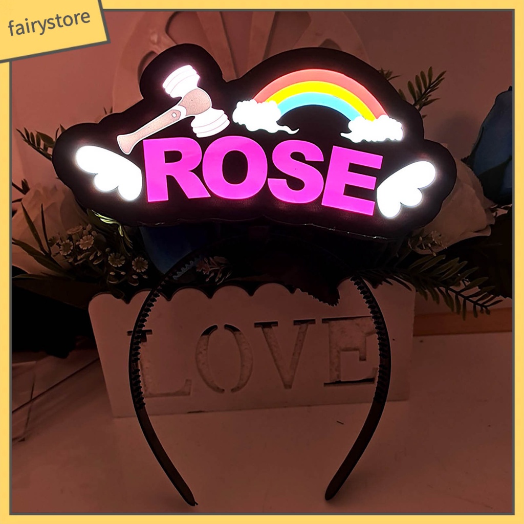 [Fairy1] Băng Đô Màu Đen Bằng Acrylic Chống Trượt Có Thể Tháo Rời Hỗ Trợ Quạt