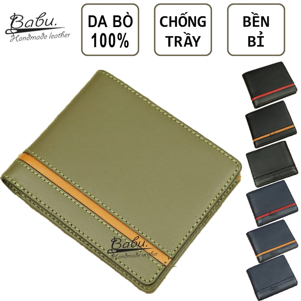 VÍ DA BÒ NAPPA MÀU XANH RÊU MOSS GREEN, VI DÁNG NGANG SANG TRONG WL115