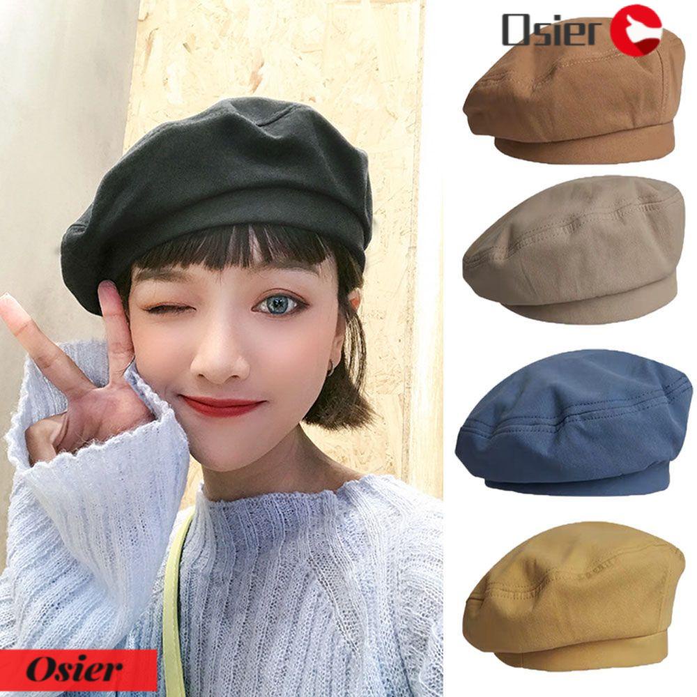 Mũ Beret 1 Màu Sắc Nhã Nhặn Thời Trang Nữ