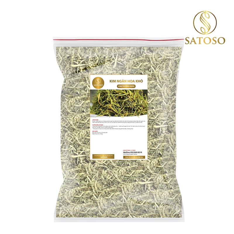 Kim ngân hoa sấy khô SATOSO loại thượng hạng 1kg