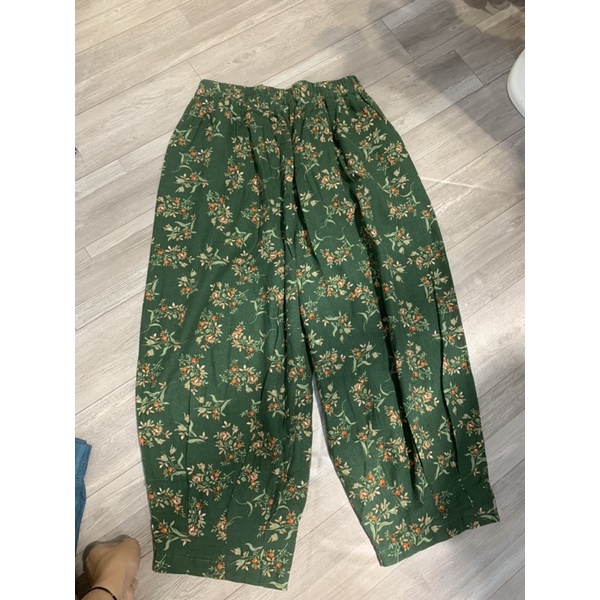 Quần linen hoạ tiết vintage