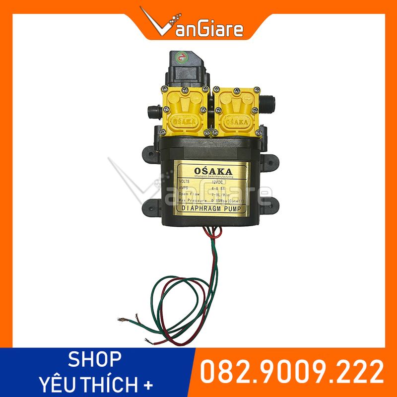 Bơm phun sương, bơm đôi 12v DC, bơm tăng áp mini, bơm tưới cây