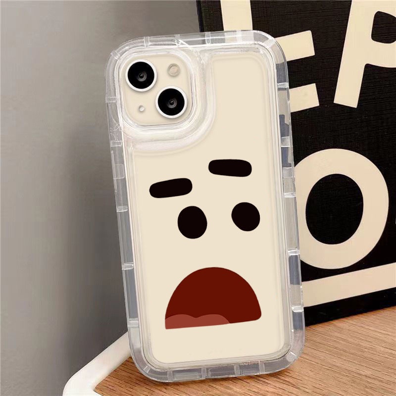 Ốp Điện Thoại Silicon TPU Mềm Trong Suốt Họa Tiết Emote Dễ Thương Cho IPhone 14 13 11 12 Pro XS Max X XR 7 8 Plus