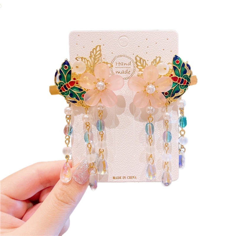 Trâm Cài Tóc Tua Rua Phong Cách Trung Hoa Cổ Điển Cho Bé Gái