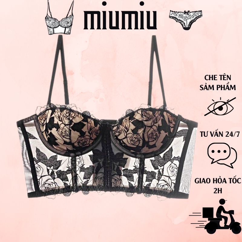 Áo ngực nữ ren cao cấp, có gọng đệm mỏng nâng vòng 1 quyến rũ M438