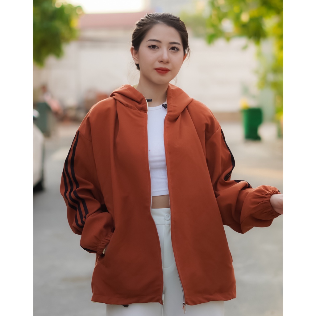 Áo khoác bomber Nữ đẹp form rộng chất Da Lộn 2 lớp phong cách Ulzzang 4YOUNG BL037