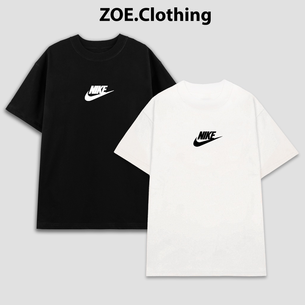 Áo thun Nike cotton, áo phông tay lỡ nam nữ unisex, ZOEclothing