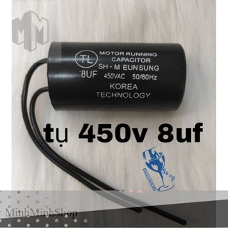 Tụ máy bơm 450vac 8uf hàng loại tốt