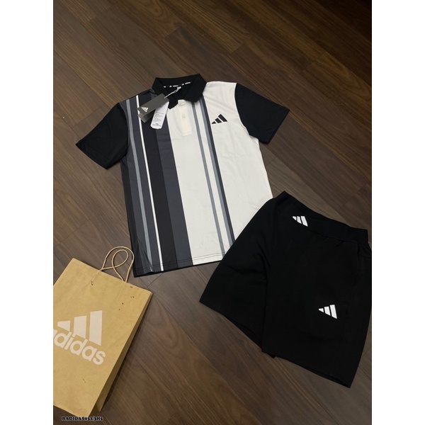 Bộ thể thao cổ bẻ adidas