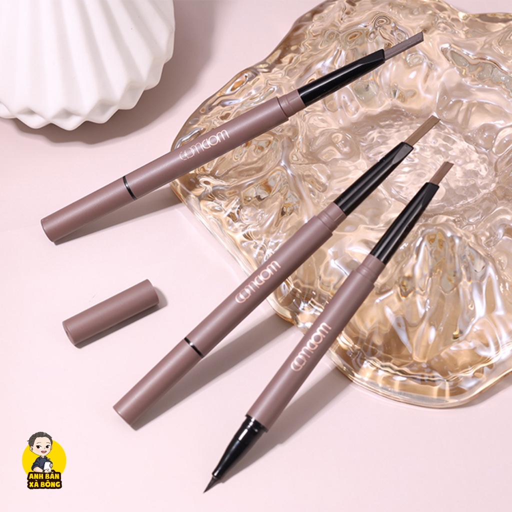Bút Kẻ Mắt Hai Đầu WODWOD Double Headed Eyebrow Eyeliner Pencil W941