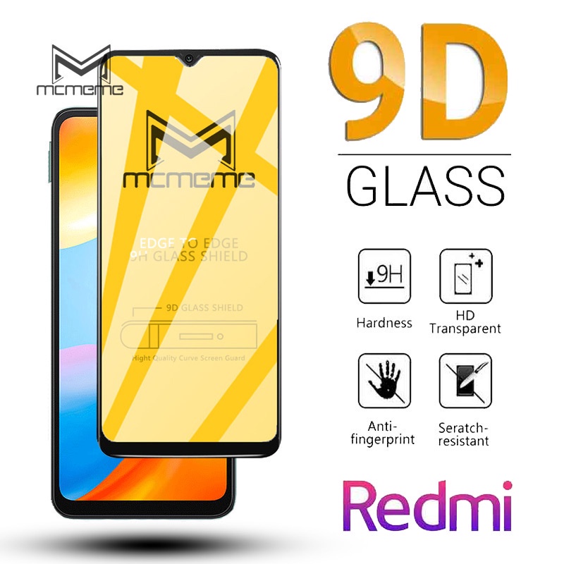 Kính cường lực 9D mới nhất full màn cho Xiaomi Redmi 12C Note 12 A1 10 5G 10C 10A 9T 9A 9C 7A 8A Note 11 11s 10s 9 9s 8 7 Pro