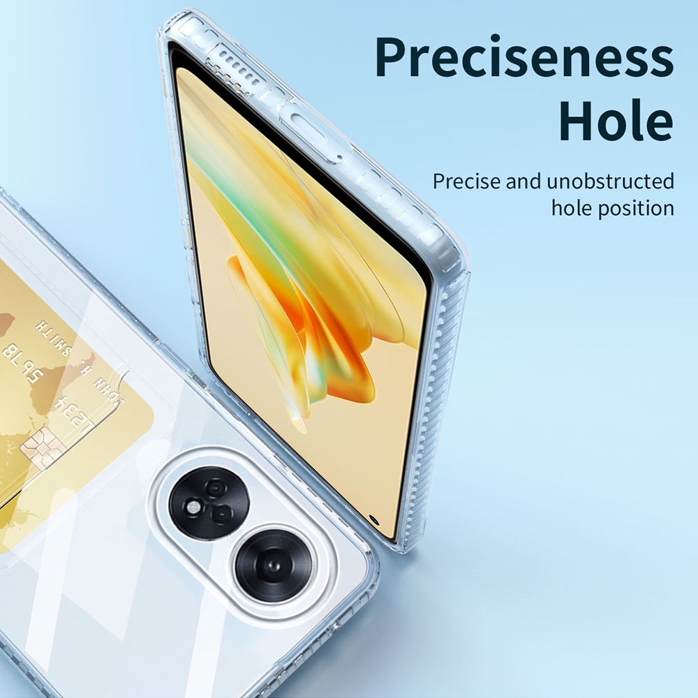 Ốp Điện Thoại Silicon Dẻo Trong Suốt Kèm Ngăn Đựng Thẻ Cho Oppo Reno 8T Reno8 T 4G Oppo Reno8T 5G Reno8T 5G