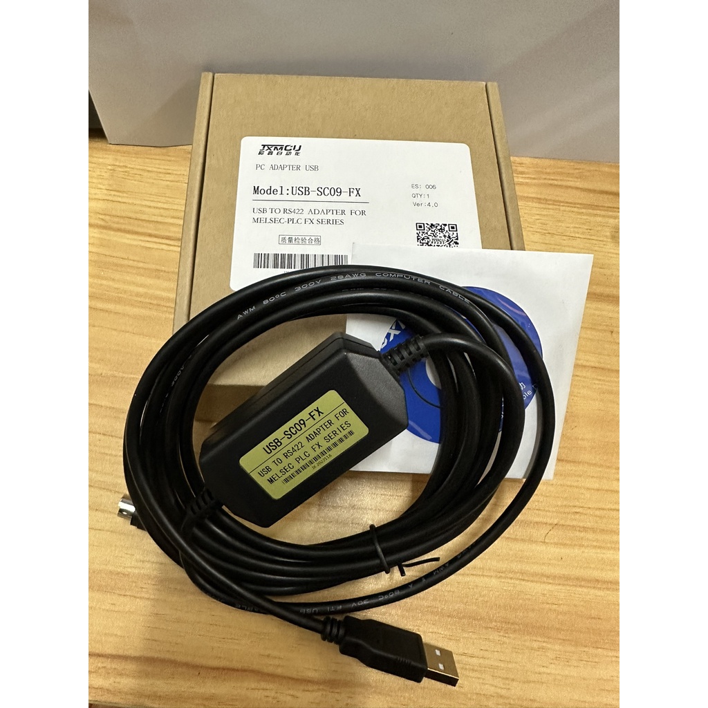 Cáp lập trình Mitsubishi RS422 USB-SC09-FX FX-USB-AW