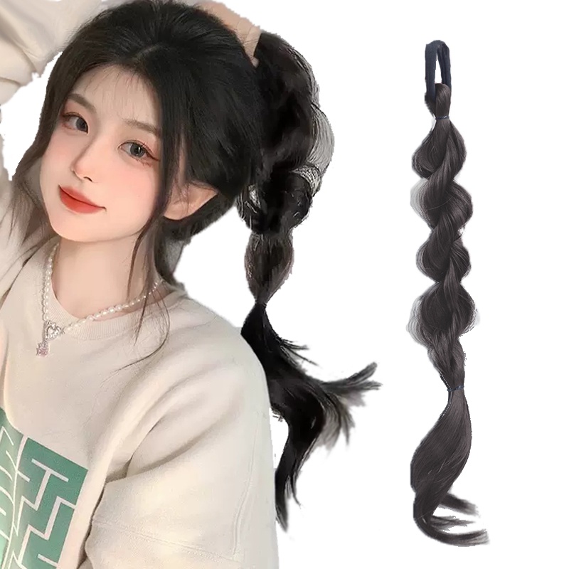 Tóc giả đuôi ngựa WIGSIN kiểu mới với thun cột tóc đuôi ngựa thời trang độc đáo cho nữ