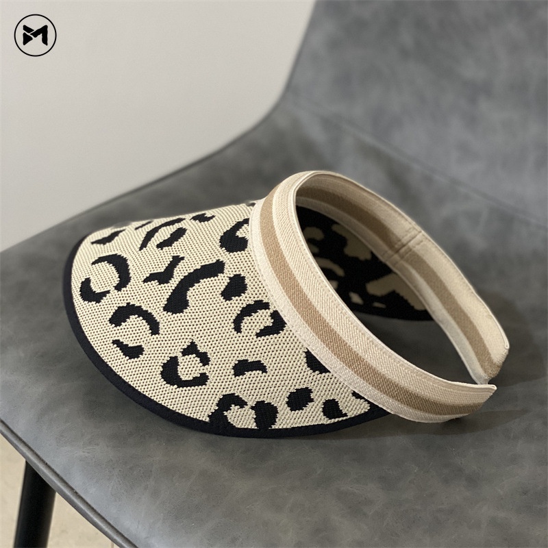 Nón Cói Rộng Vành Hở Chóp In Họa Tiết Da Báo Phong Cách Hàn Quốc Mẫu Mới Thời Trang Xuân Hè Dành Cho Nữ 2022