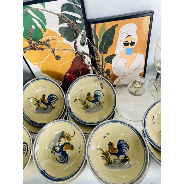 Tô Gà Nhỏ Hàng Thường C7*17.5cm  Có Chân Đinh