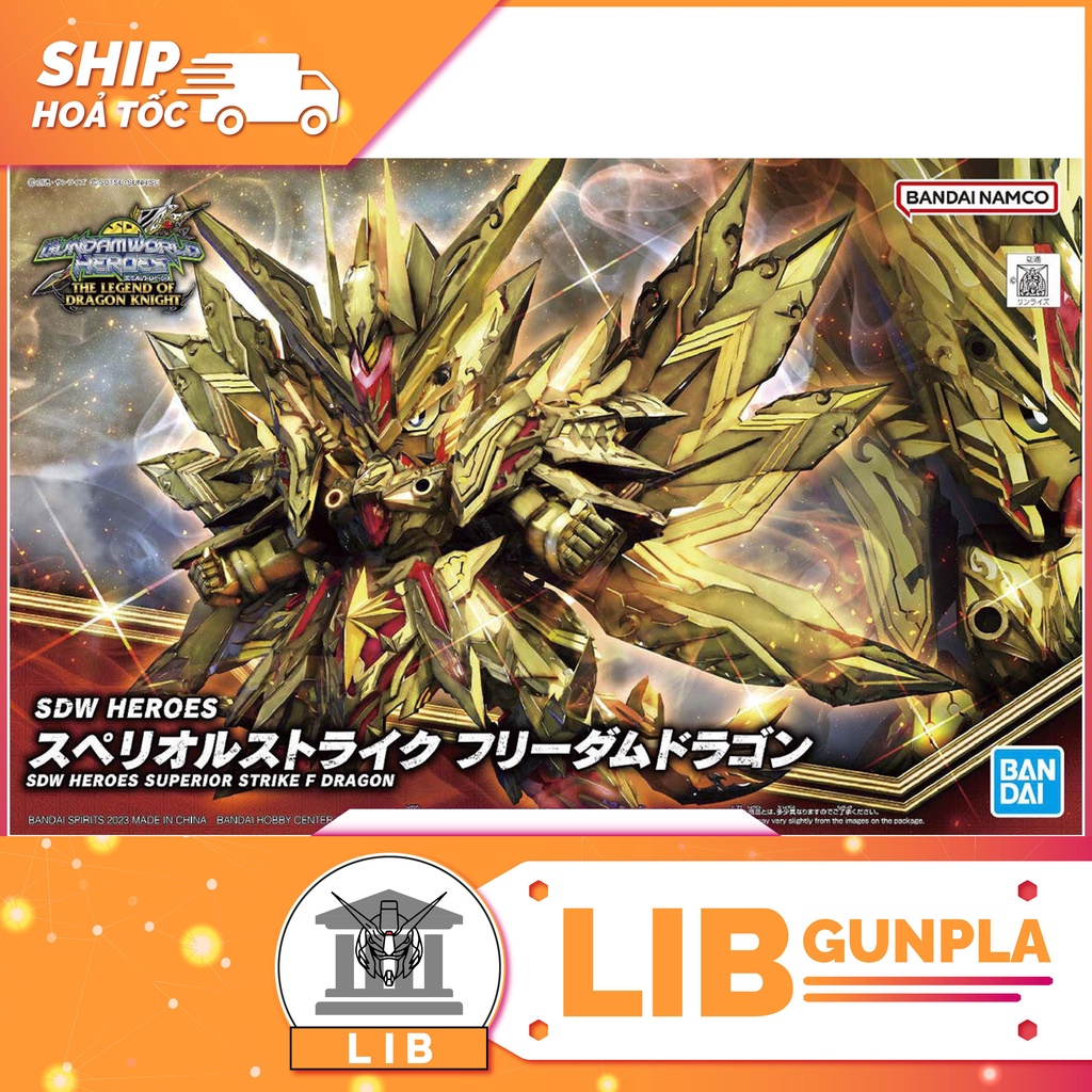 Mô hình lắp ráp Gundam SD WH World Heroes Superior Strike F Dragon
