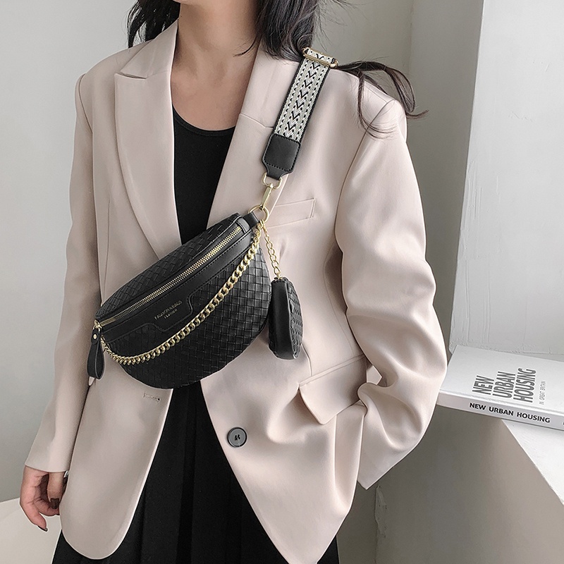 Túi Đeo Chéo Ngực Bằng Da PU Phong Cách Hàn Quốc Cho Nữ