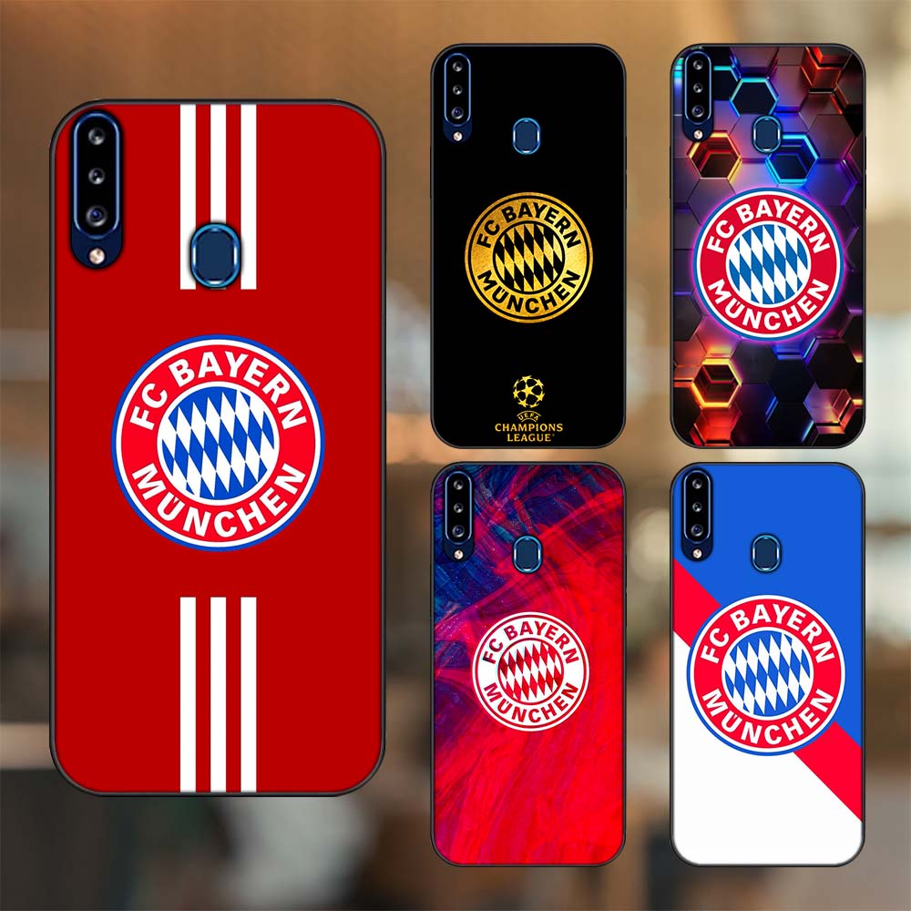 Ốp lưng Samsung A20S viền đen in hình CLB Bóng Đá Bayer Munich