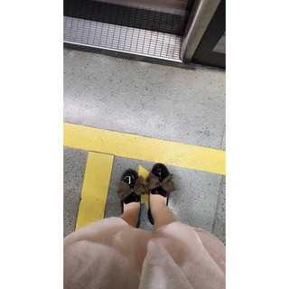 ORDER Giày da bóng gắn nơ Hàn Ulzzang ( có ảnh thât )