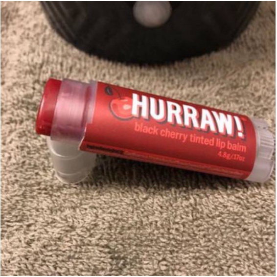 Son dưỡng môi (Hương Anh Đào) _ HURRAW! BLACK CHERRY TINTED LIP BALM _4.8g/.17oz