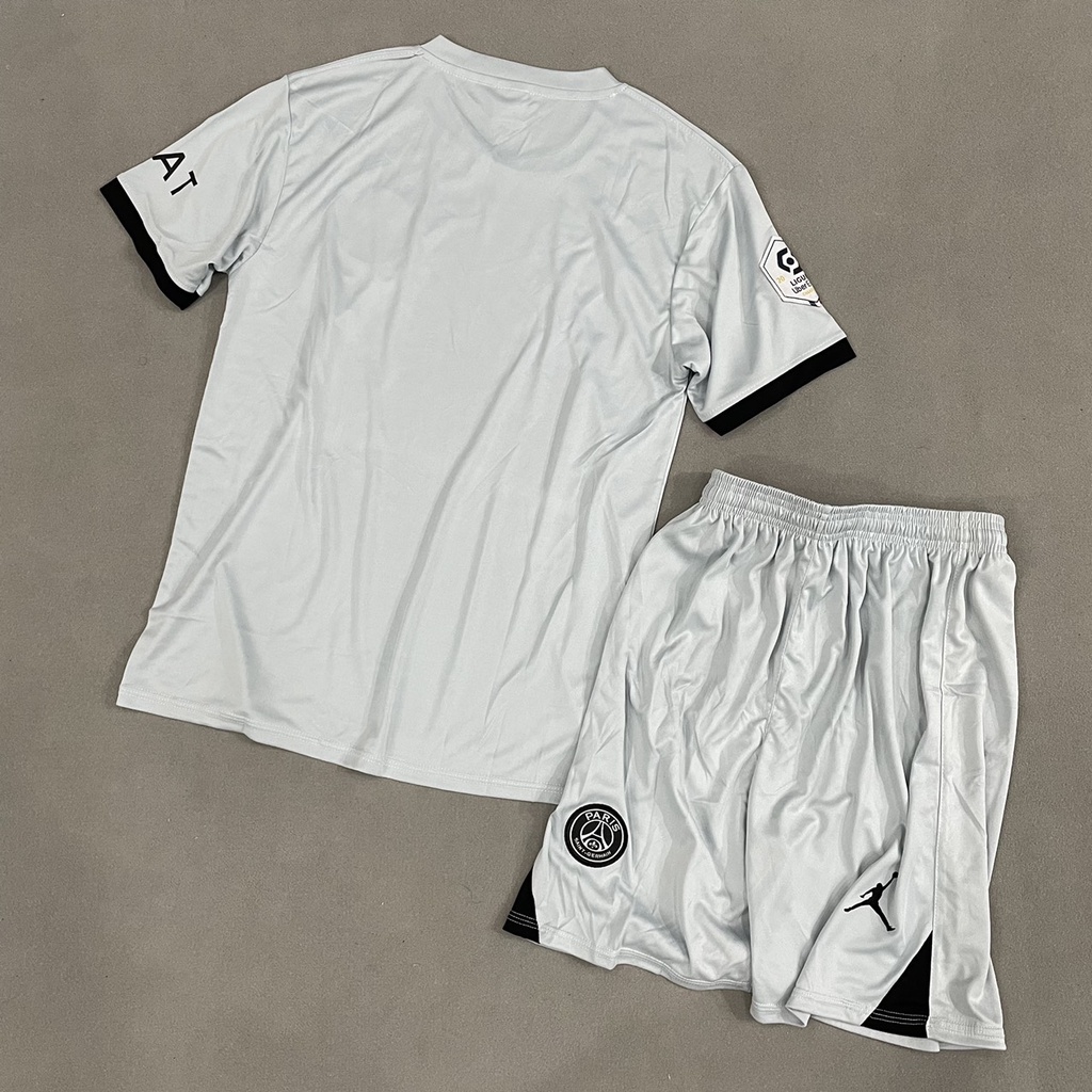 Bộ quần áo đá banh PSG  màu Xám sân khách FLG DK2023