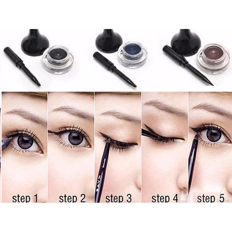 Gel Kẻ Mắt Chống Lem, Trôi TONYMOLY Back Gel Eyeliner 4g