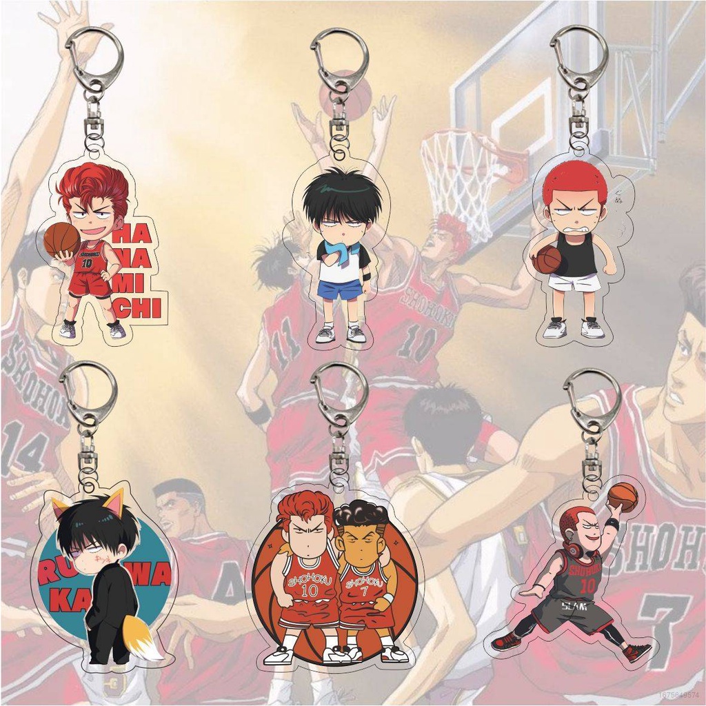 Móc Chìa Khóa Bằng Acrylic In Họa Tiết Hoạt Hình SLAM DUNK Nhật Bản