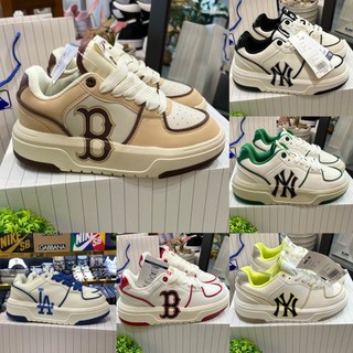 Giày mlb chunky liner ny, boston đỏ, b nâu kem cổ thấp, mlb chunky liner boston red sox cả nam và nữ bản đẹp hót trend