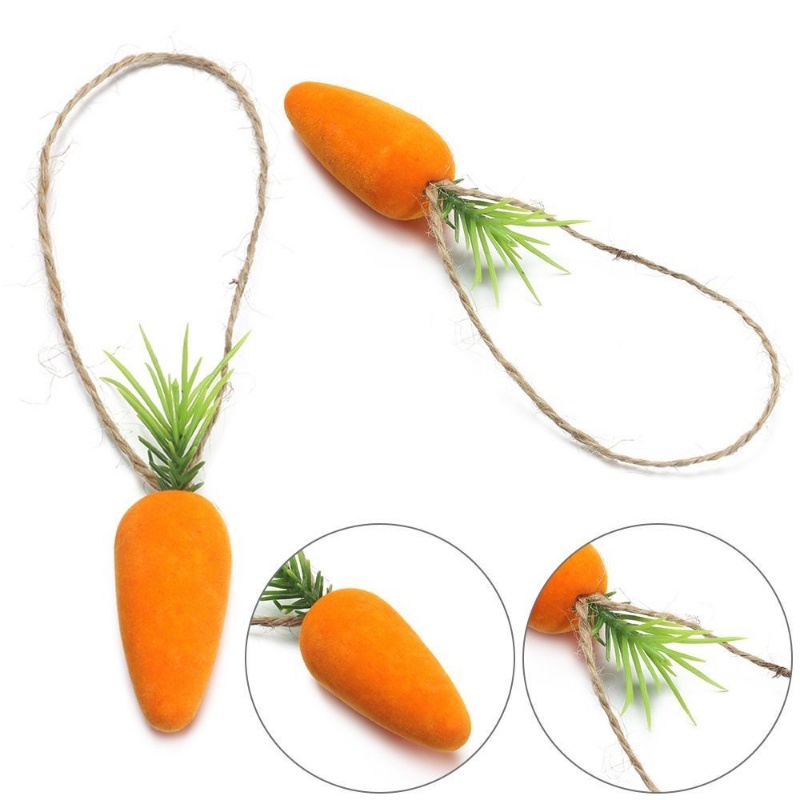 Bộ 5 Cà Rốt Mini Bằng Xốp Để Trang Trí Cho Lễ Phục Sinh Tiện Dụng
