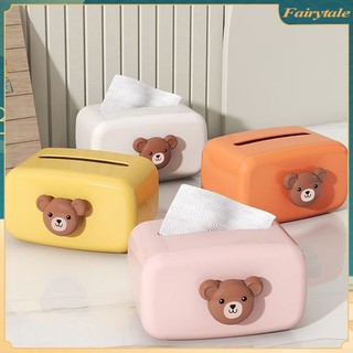 Hộp đựng khăn giấy hình gấu hoạt hình hộp đựng khăn ăn hộp đựng khăn giấy hộp đựng khăn tay bàn ăn gia đình
