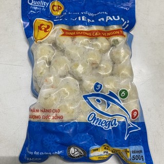 Cá viên rau củ AQ gói 500g bao bì mới
