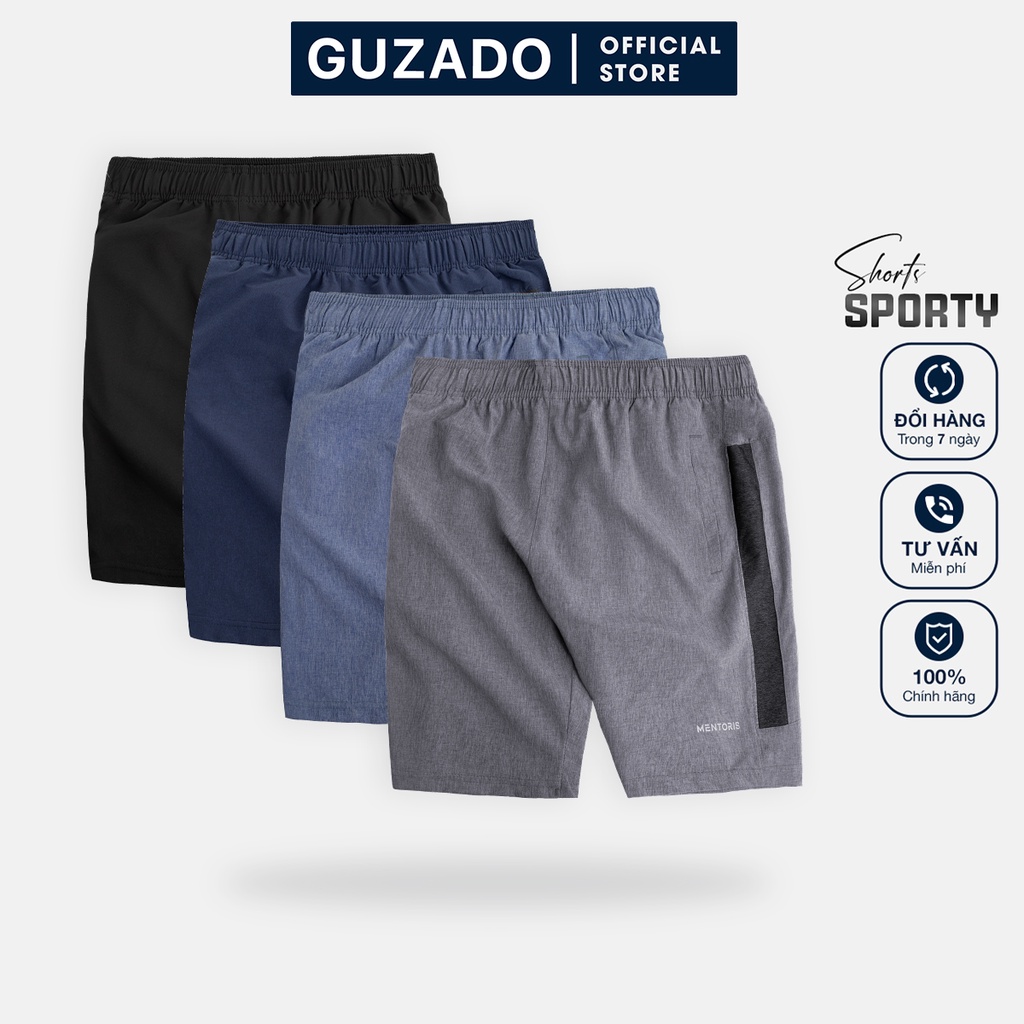 Quần short nam Guzado Công Nghệ MaxCool Siêu Nhẹ,Chất Gió Thể Thao Co Giãn Vận Động Thoải Mái MSR08