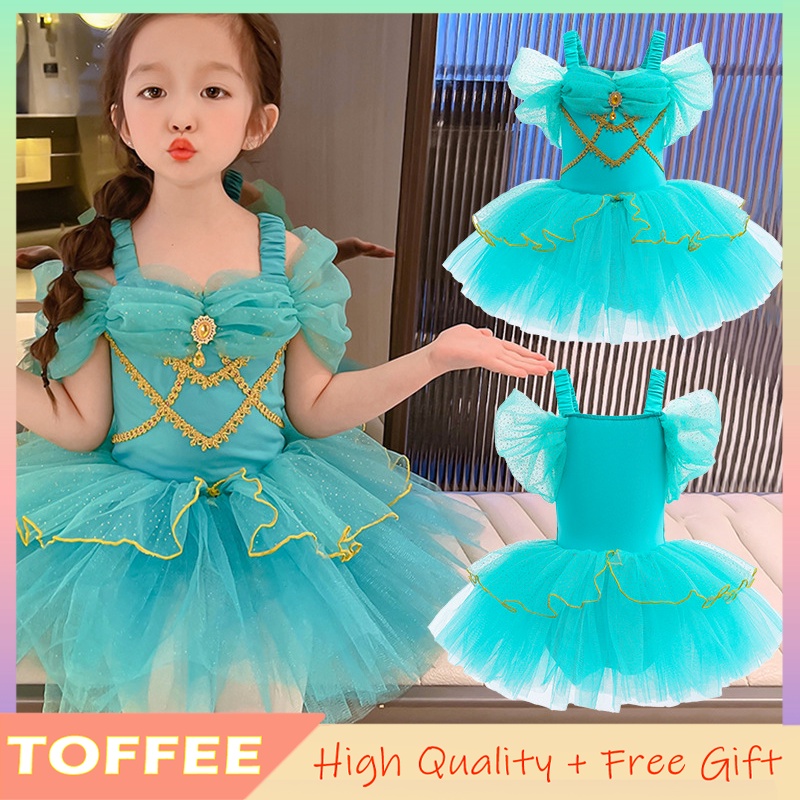 Đầm Công Chúa Vải Tuyn Đính Nơ Xinh Xắn Cho Bé Gái