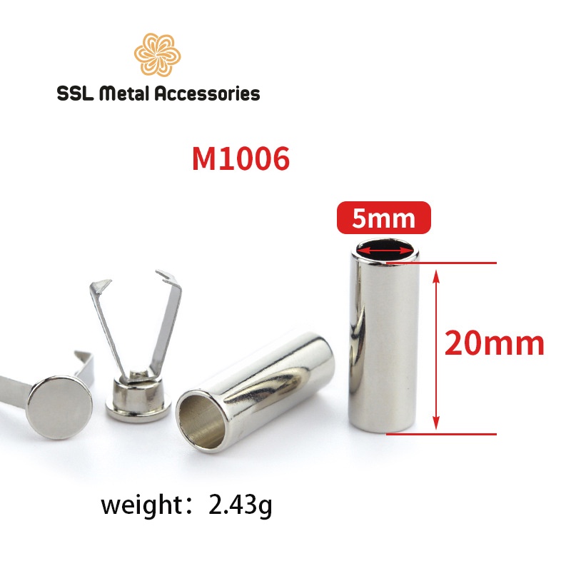 Set 20 Nút chặn kim loại dành cho dây áo khoác, hoddie, sweater - Alloy stopper M1006