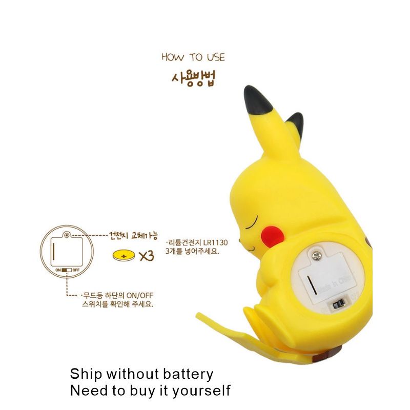 Đèn Ngủ Mini Hình Pikachu Dễ Thương