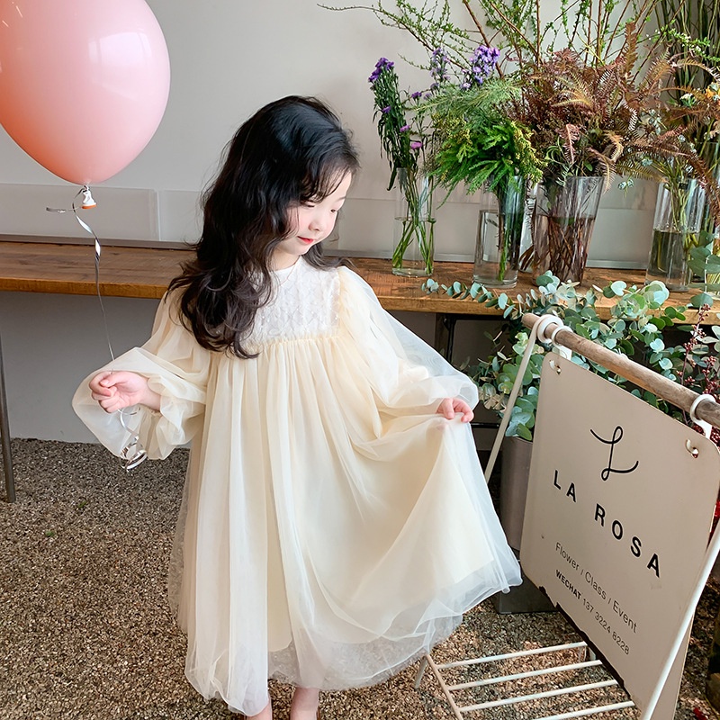 Váy công chúa bồng bềnh phong cách Hàn Quốc cho bé gái