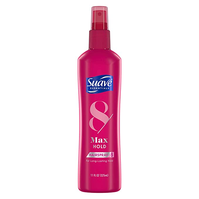 Keo xịt giữ nếp tóc không mùi Suave Non Aerosol Spray Maximum Hold Unscented Hairspray 325ml (Mỹ)