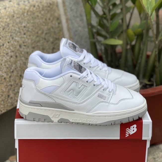 Giày new balance 550, giày thể thao sneaker nb550 trắng hàng quảng châu cao full phụ kiện full size nam nữ