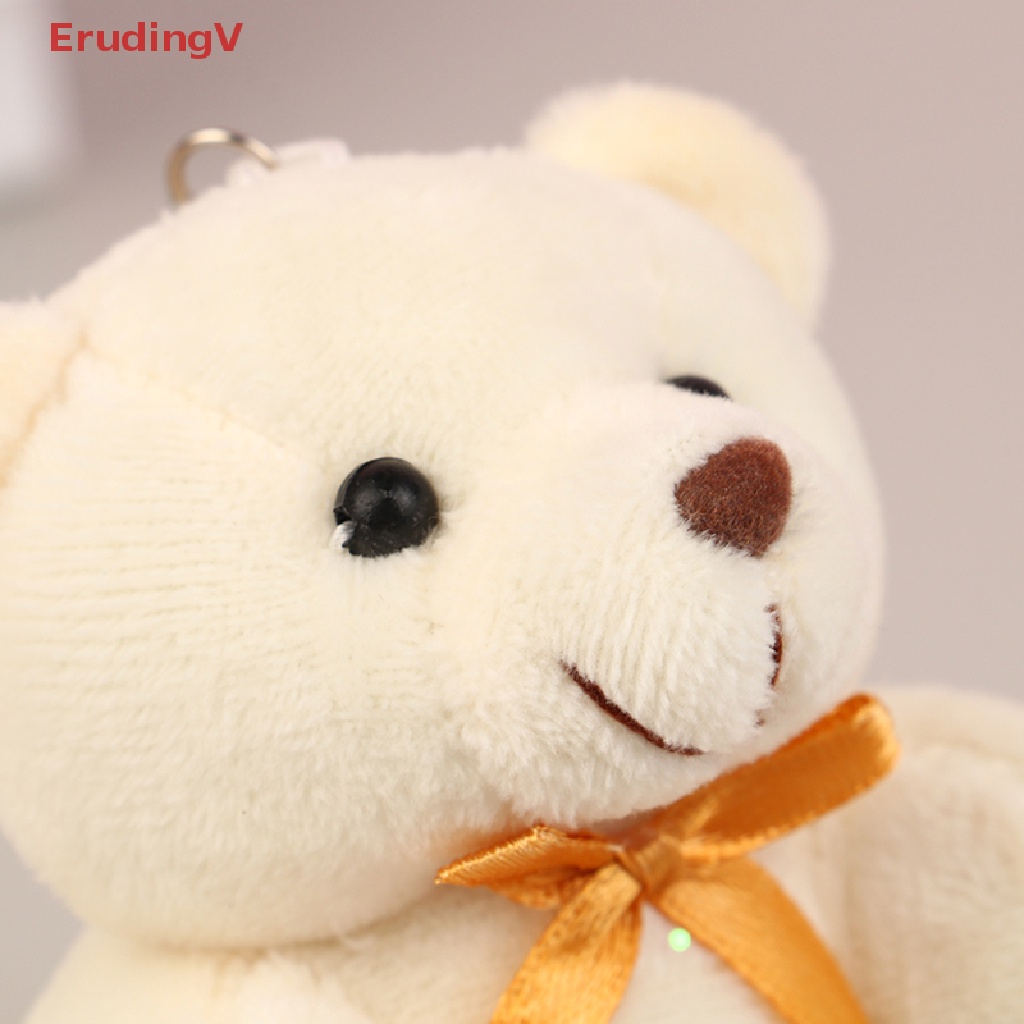 Gấu Teddy Nhồi Bông 10CM Mềm Mại Treo Móc Khóa / Túi Xách Trang Trí Xe Hơi