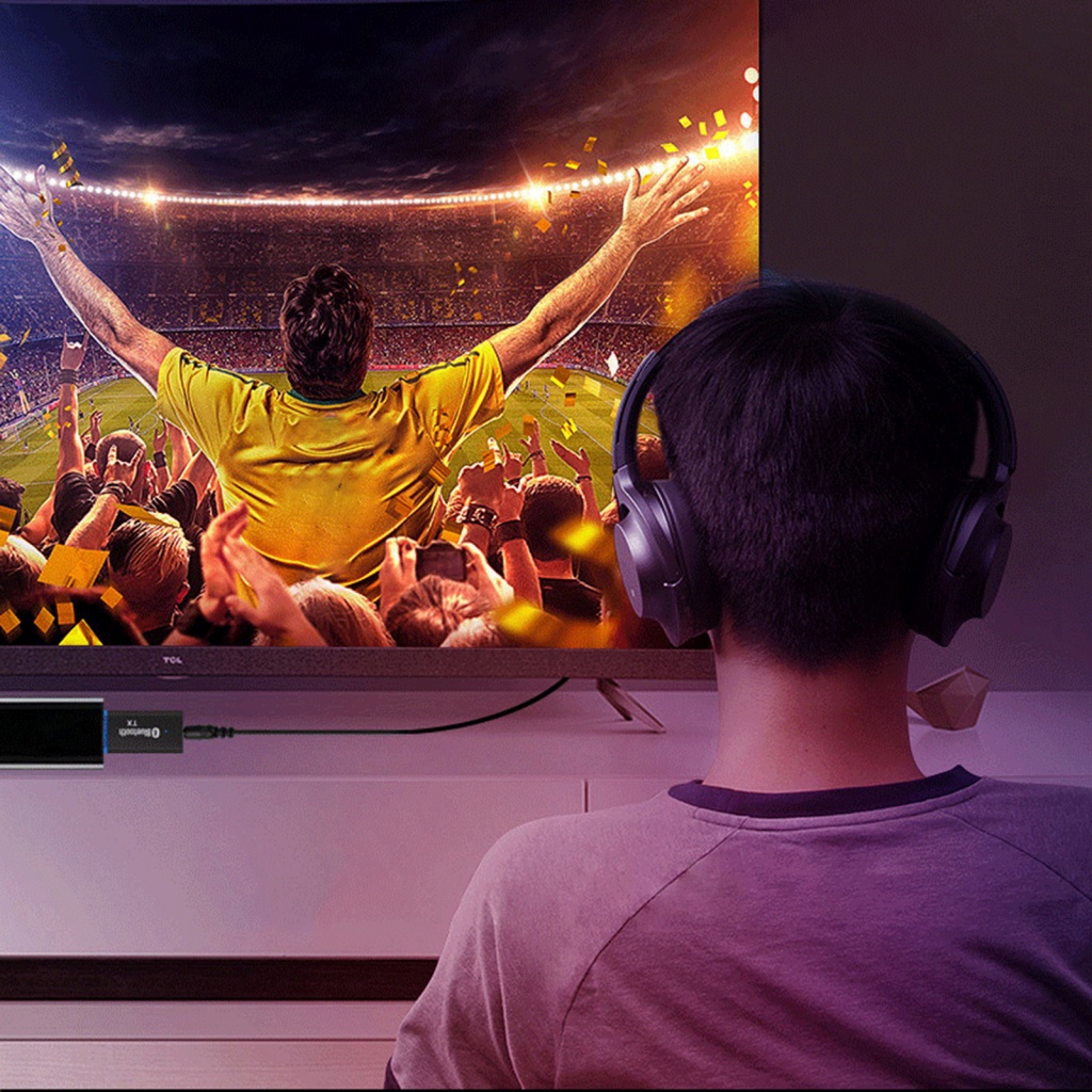 Usb Bluetooth 5.0 LENOVO truyền tín hiệu không dây đầu cắm 3.5mm thích hợp cho TV máy tính