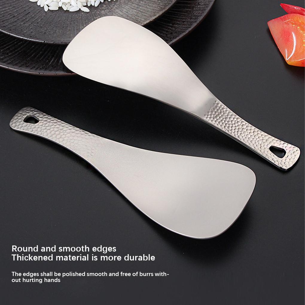 Muỗng Xới Cơm Bằng Gương Kháng Khuẩn Với Tay Cầm Dài Tiện Dụng