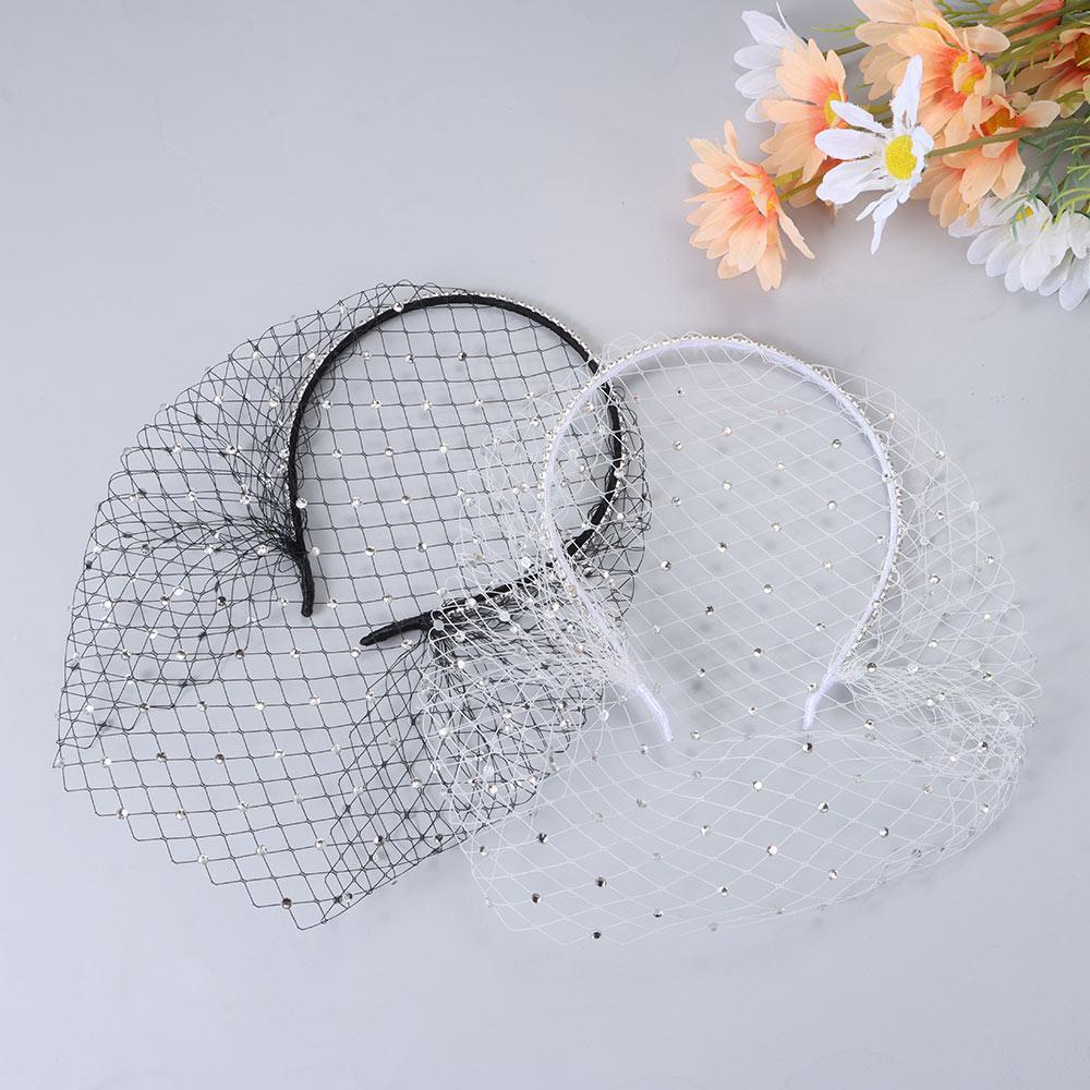 FUTURE Mạng Che Mặt Màu Đen Cho Cô Dâu